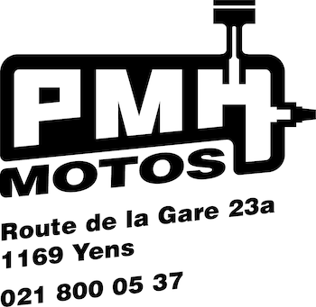 logo PMH Motos concessionnaire vespa suisse Revendeur BIG BOX yens suisse